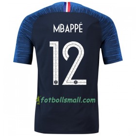 Frankrike Fotbollströjor Mbappe 12 VM 2018 Hemma tröja